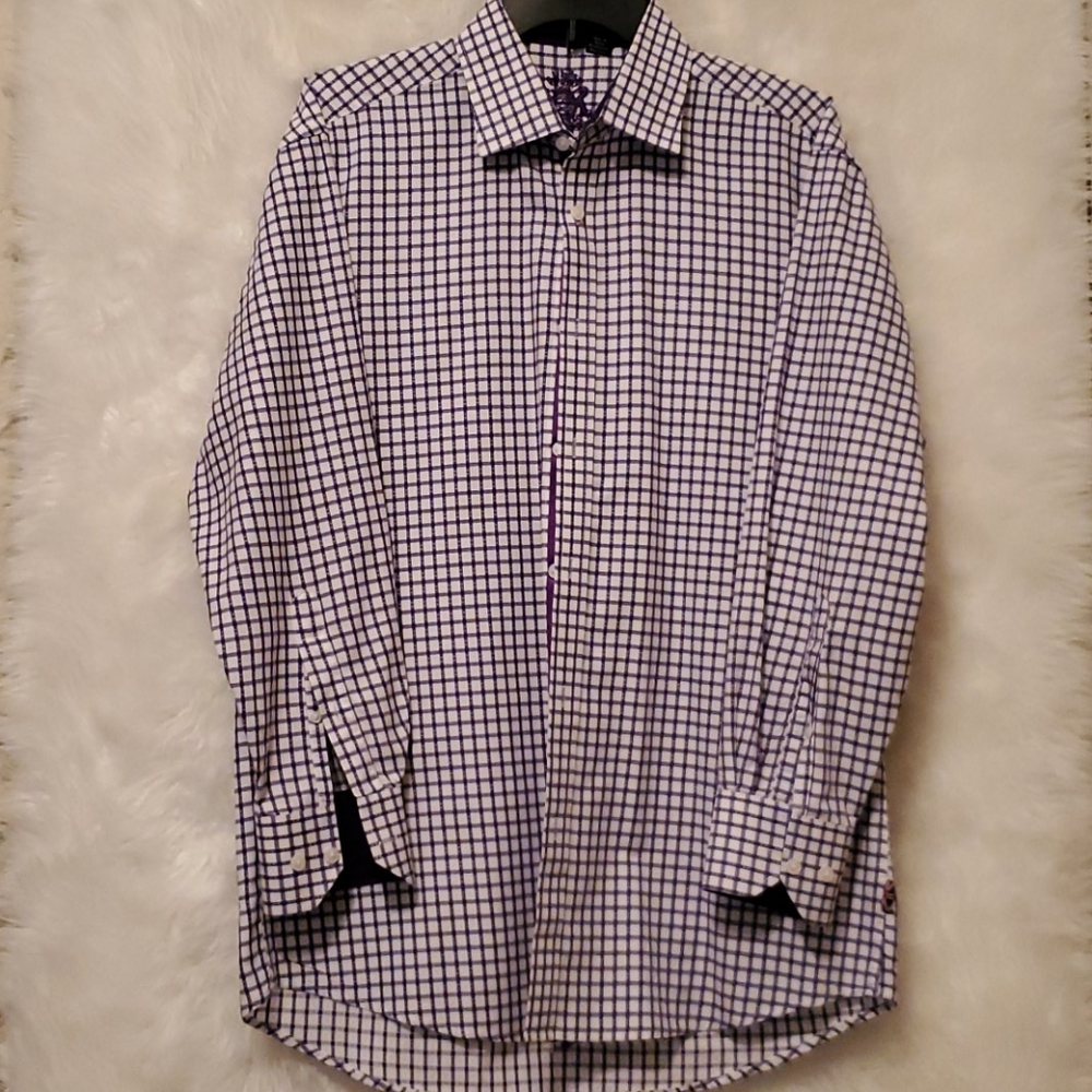 English Laundry plaid dress shirt